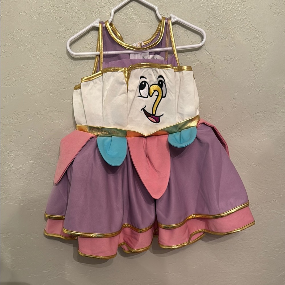 Disney Beauty and the Beast teacup toddler Costume - Purple, White, Gold